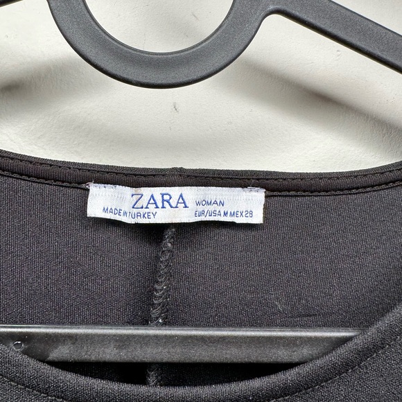 Black Zara Short Sleeve with Ruffles - Picture 2 of 2